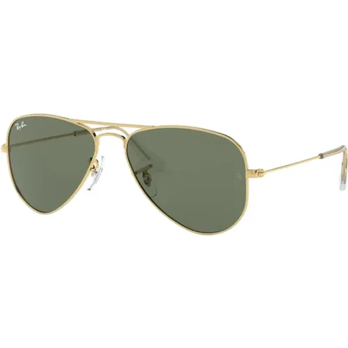 Goldene Aviator Sonnenbrille , unisex, Größe: 52 MM - Ray-Ban - Modalova