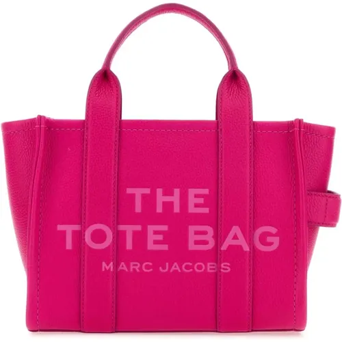Fuchsia Leder Mini Tote Handtasche - Marc Jacobs - Modalova