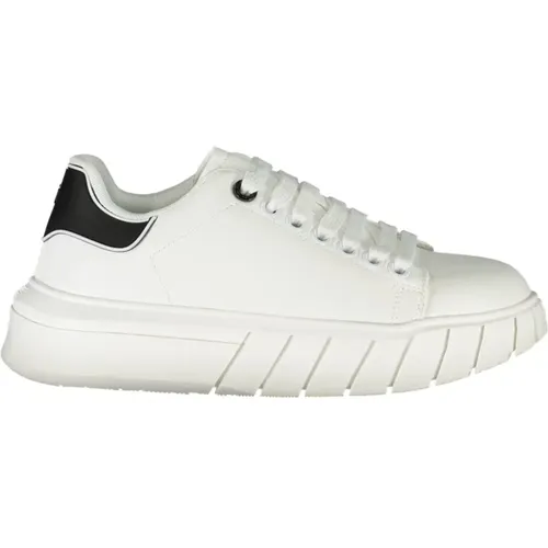 Sporty Lace-Up Sneakers Contrast Logo , female, Sizes: 6 UK, 2 UK, 8 UK, 7 UK, 4 UK, 3 UK, 5 UK - Gaëlle Paris - Modalova