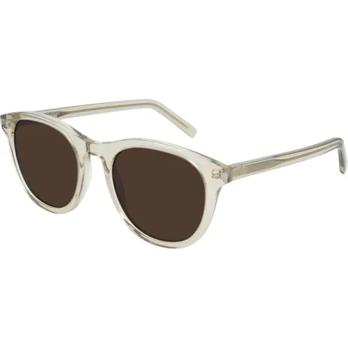 Brown Sonnenbrillen SL 407 , unisex, Größe: 53 MM - Saint Laurent - Modalova