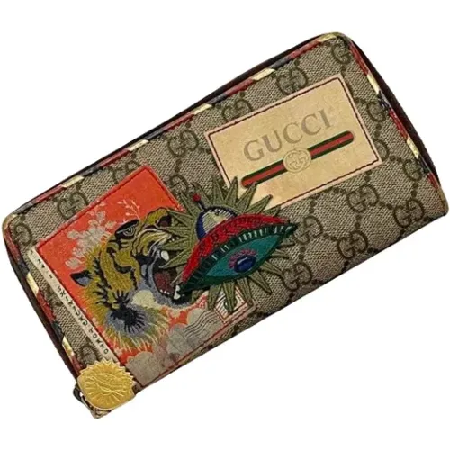 Pre-owned Canvas wallets , female, Sizes: ONE SIZE - Gucci Vintage - Modalova