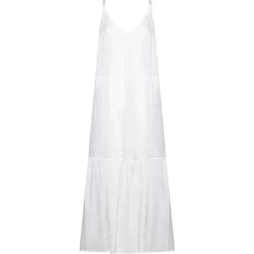 Cream Dresses Collection Elegant Spaghetti Straps , female, Sizes: M, 2XS, XS, S - Kaos - Modalova