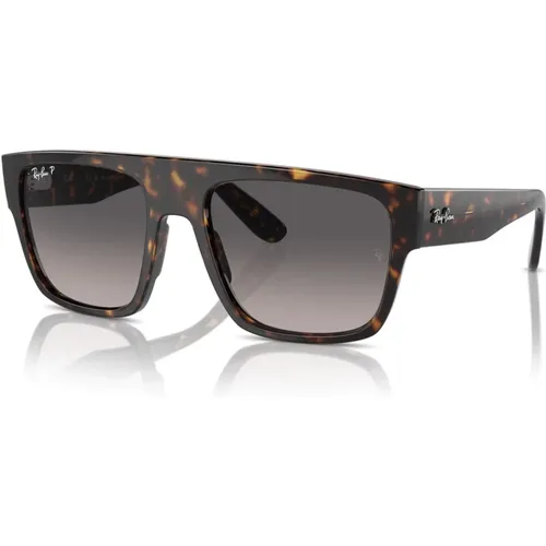 Polarized Drifter Sunglasses with Havana Frame , unisex, Sizes: 57 MM - Ray-Ban - Modalova