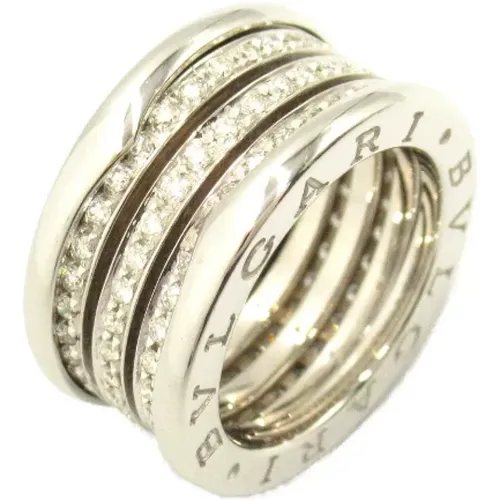 Pre-owned White Gold rings , female, Sizes: ONE SIZE - Bvlgari Vintage - Modalova