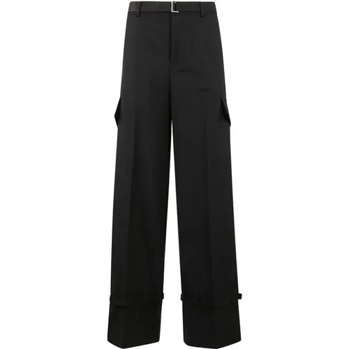 Elegant Tailored Trousers , female, Sizes: L - Sacai - Modalova