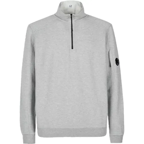 Light Fleece Half Zip Sweatshirt , male, Sizes: L - C.P. Company - Modalova