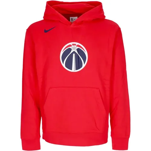 NBA Club Hoodie Rot , Herren, Größe: M - Nike - Modalova