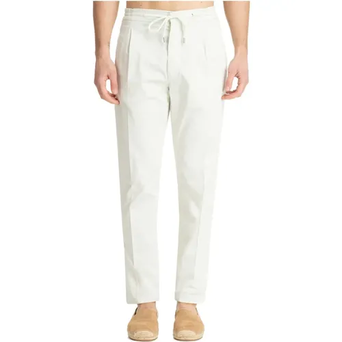 Elastic Waist Trousers with Pockets , male, Sizes: S, L, XL, M - Lardini - Modalova