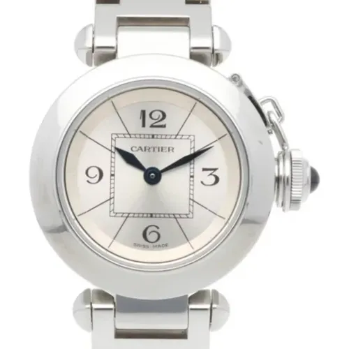 Pre-owned Stainless Steel watches , female, Sizes: ONE SIZE - Cartier Vintage - Modalova