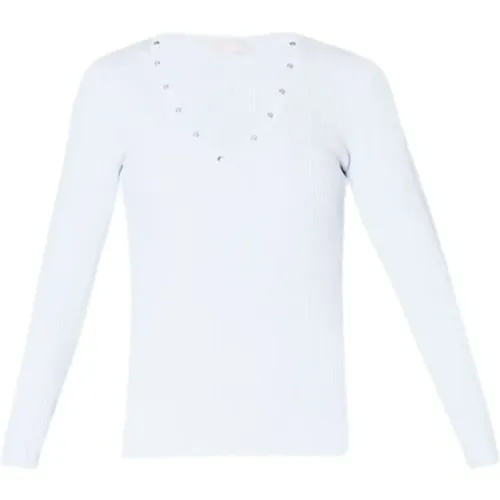 Ribbed Sweatshirt , female, Sizes: S, M, XS - Liu Jo - Modalova
