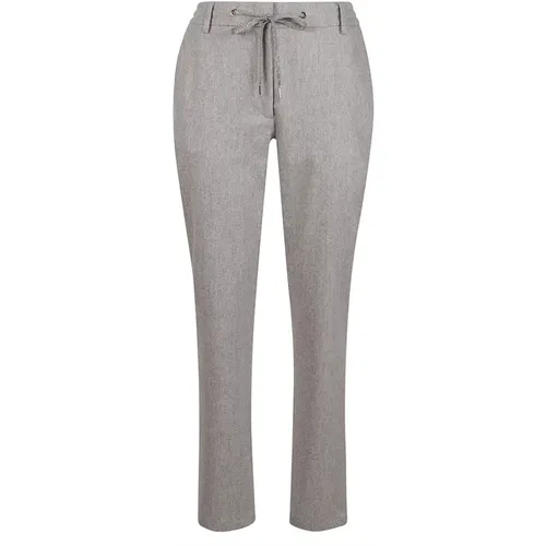 Grey Corduroy Velvet Trousers , female, Sizes: S, XS, M - Eleventy - Modalova
