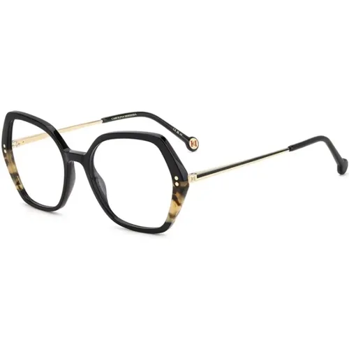Black Havana Frame Glasses , unisex, Sizes: 53 MM - Carolina Herrera - Modalova