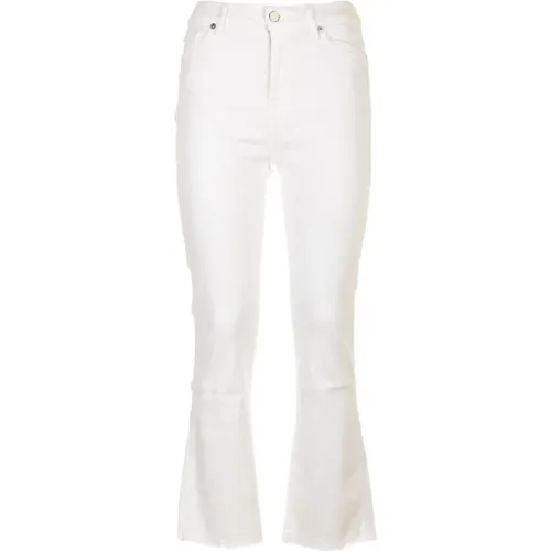 Weiße Slim Kick Luxe Vintage Jeans , Damen, Größe: W29 - 7 For All Mankind - Modalova