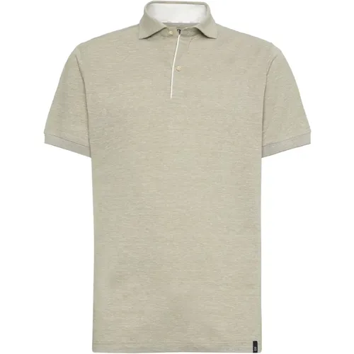 Regular Fit Leinen Baumwolle Piqué Polo Shirt,Regular Fit Leinen Baumwolle Pique Polo Shirt - Boggi Milano - Modalova