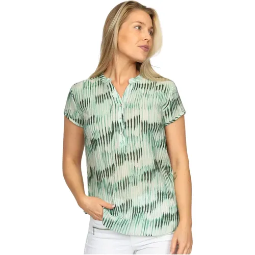 Green Stripe Blouse Beate.Hs24 Style , female, Sizes: M, XL, L - 2-Biz - Modalova