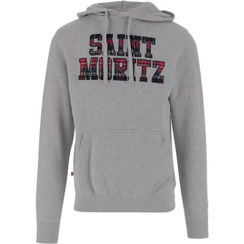 Logo Baumwoll-Sweatshirt mit Kapuze , Herren, Größe: S - MC2 Saint Barth - Modalova