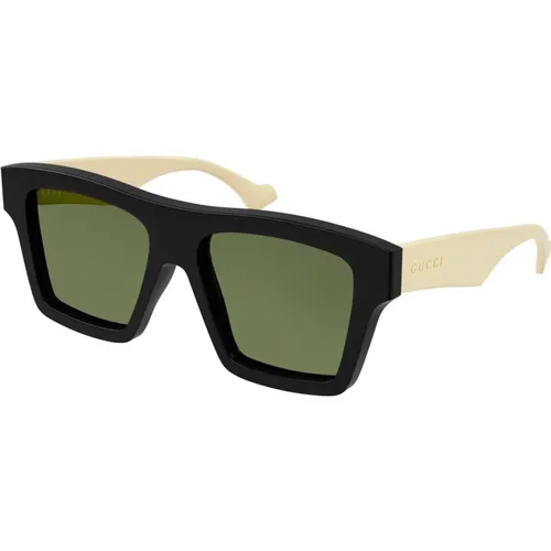 Green Sunglasses , male, Sizes: 55 MM - Gucci - Modalova