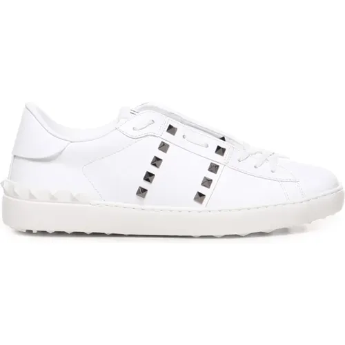 Leather Sneakers with Stud Details , male, Sizes: 6 UK, 7 1/2 UK, 11 UK, 12 UK, 7 UK, 10 UK, 9 UK, 8 1/2 UK, 8 UK - Valentino Garavani - Modalova