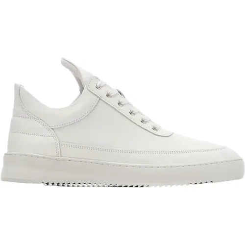 Leather Sneakers , male, Sizes: 8 UK - Filling Pieces - Modalova