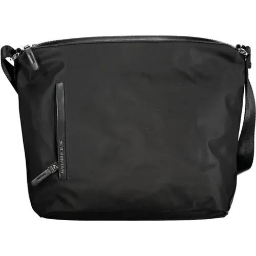 Schwarze Nylon-Handtasche mit Vielen Taschen , Damen, Größe: ONE Size - Mandarina Duck - Modalova