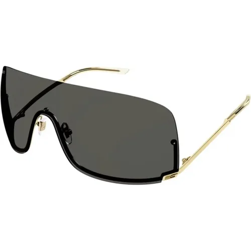 Gold Graue Sonnenbrille Gg1560S 001 , Damen, Größe: ONE Size - Gucci - Modalova