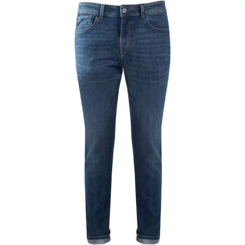 Dunkle Waschung Denim Jeans , Herren, Größe: W28 - YES ZEE - Modalova