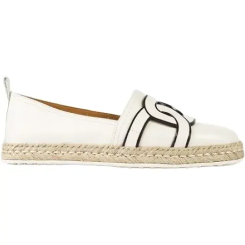 Leather Chain Espadrilles , female, Sizes: 5 UK, 5 1/2 UK, 3 UK, 4 UK, 7 1/2 UK - TOD'S - Modalova