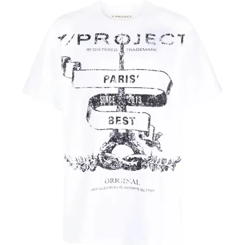 Cotton T-Shirt - Paris Best , male, Sizes: L - Y/Project - Modalova