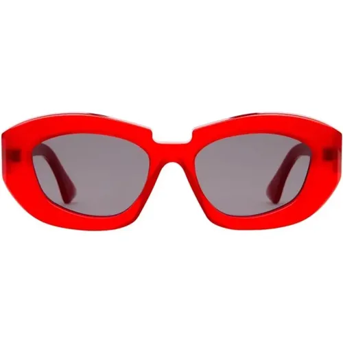Butterfly Frame Sunglasses Maske X23 , unisex, Sizes: 51 MM - Kuboraum - Modalova