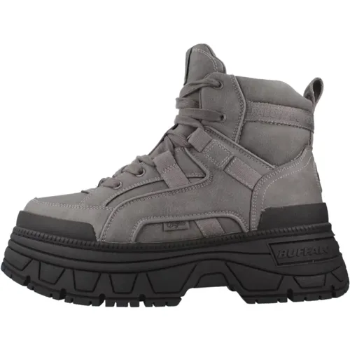 Fusion Hybrid Mid Lace-up Boots , female, Sizes: 4 UK, 7 UK, 6 UK, 5 UK - Buffalo - Modalova