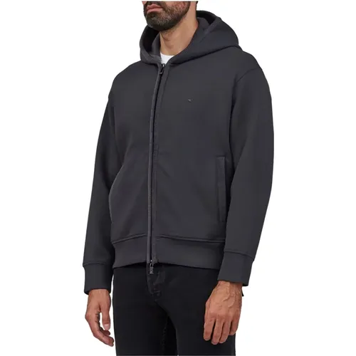 Men's Full Zip Hoodie , male, Sizes: M, L, S - Emporio Armani - Modalova