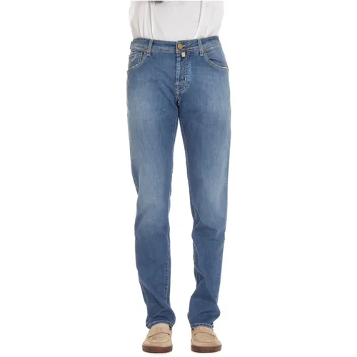 Slim-Fit Sartorial Denim Jeans Nick , Herren, Größe: W37 - Jacob Cohën - Modalova
