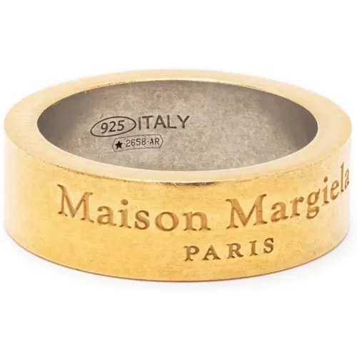 Goldener Herrenring Klassisches Modell , Herren, Größe: L - Maison Margiela - Modalova
