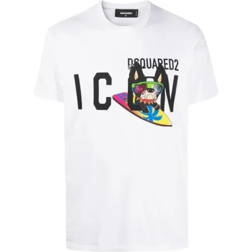 Basic T-Shirt , male, Sizes: M, XL - Dsquared2 - Modalova