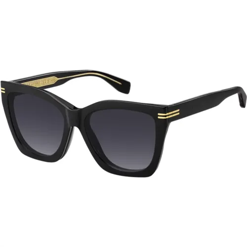 Schwarze/Graue Sonnenbrille - Marc Jacobs - Modalova