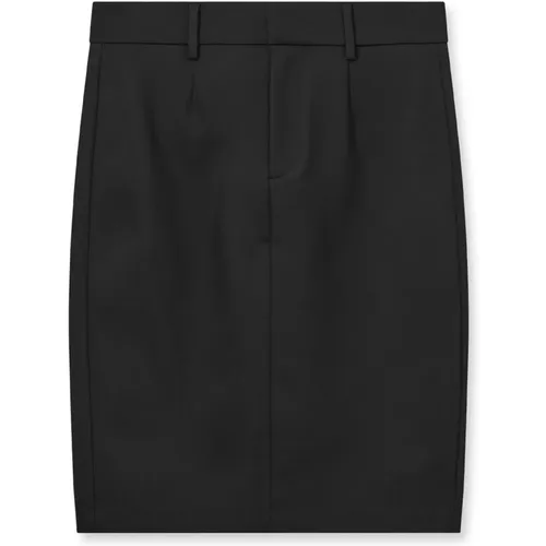 Classic Night Skirt with Slit and Pockets , female, Sizes: S, XL, L, XS - MOS MOSH - Modalova