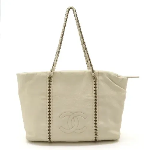 Pre-owned Leather totes , female, Sizes: ONE SIZE - Chanel Vintage - Modalova