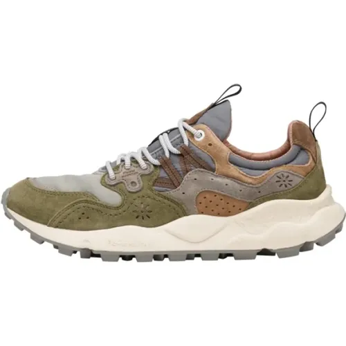 Yamano 3 Sneakers - Technical Fabric and Suede , male, Sizes: 6 UK - Flower Mountain - Modalova