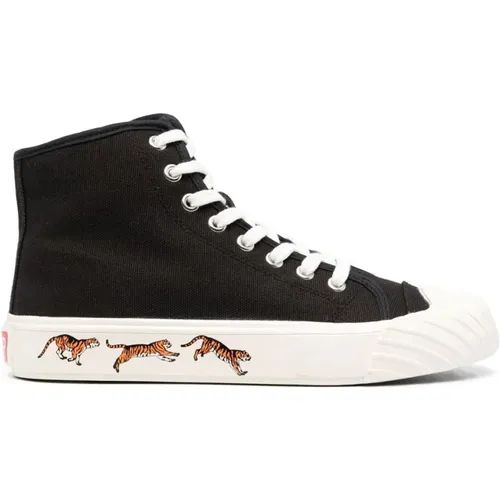 Schwarze High Top Casual Sneakers,Weiße Casual High Top Sneaker - Kenzo - Modalova