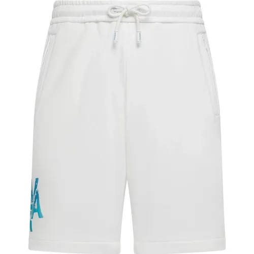 Urban-Cool Shorts mit Farbenfrohem Logo , Herren, Größe: M - duvetica - Modalova