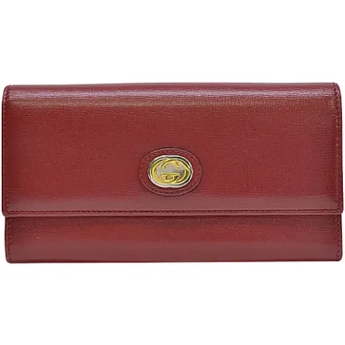 Pre-owned Leather wallets , female, Sizes: ONE SIZE - Gucci Vintage - Modalova