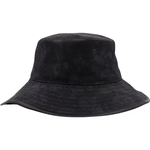 Barocco Motif Hats Caps , male, Sizes: 59 CM, 58 CM - Versace - Modalova