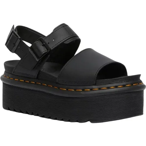 Leather Platform Sandals , female, Sizes: 5 UK, 6 UK, 7 UK, 8 UK, 4 UK - Dr. Martens - Modalova