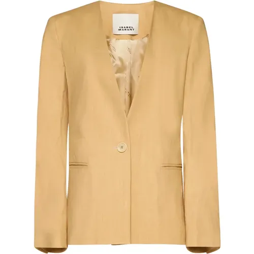 Twill Weave Buttoned Jacket , Damen, Größe: XS - Isabel marant - Modalova