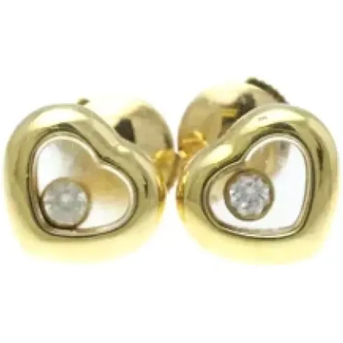 Pre-owned Gold earrings , female, Sizes: ONE SIZE - Chopard Pre-owned - Modalova