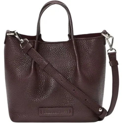 Leather Shoulder Bag with Adjustable Strap , female, Sizes: ONE SIZE - Fabiana Filippi - Modalova