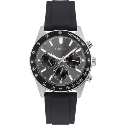 Stylish Silicone Strap Watch Gw0332G1 , male, Sizes: ONE SIZE - Guess - Modalova