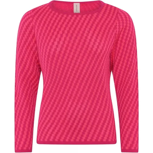 Besonderer karierte Pullover Bluse , Damen, Größe: L - Skovhuus - Modalova