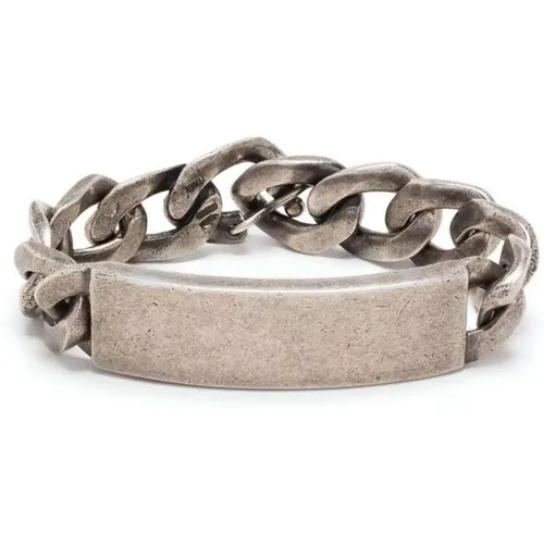 Silbernes Curb Chain Armband , Herren, Größe: M - Maison Margiela - Modalova