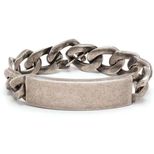Silbernes Curb Chain Armband , Herren, Größe: S - Maison Margiela - Modalova
